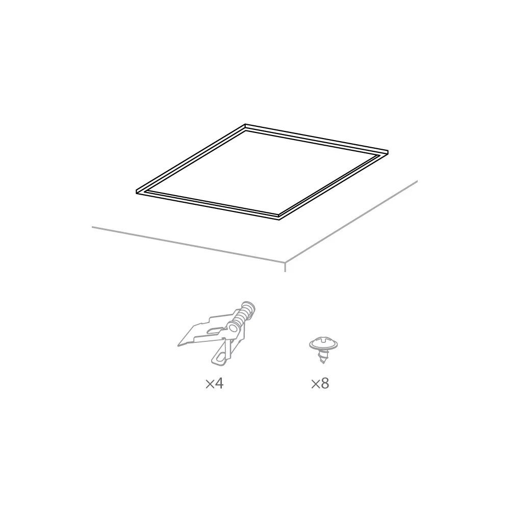 Panel X2 Accessories Recessed Ceiling Luminaires Techtouch Recessed Ceiling Accessories